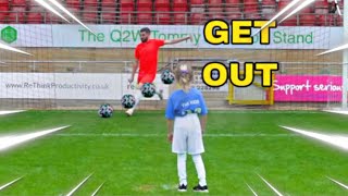 Sidemen bullying kids for 3 minutes straight - Sidemen penalty challenge v 100 kids