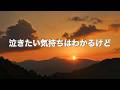 【泣きたい気持ちはわかるけど】〜2回聴くと泣ける曲