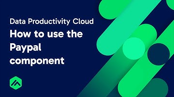 Connect to Paypal using the Data Productivity Cloud