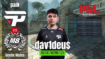 dav1deuS 30 Kills (96 ADR) vs Gentle Mates | CS2 POV Highlights | PGL Masters Bucharest 2025 Ancient
