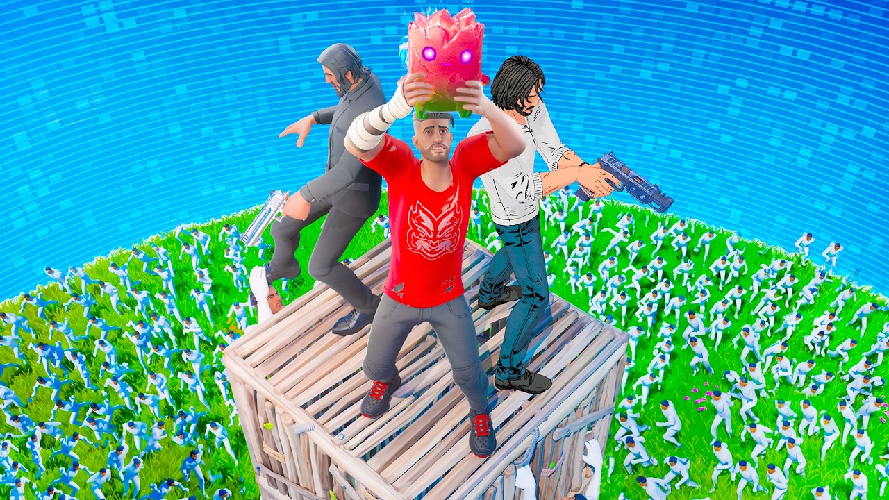 96 Fortnite Players HUNTED Me for the Rarest Sprite!