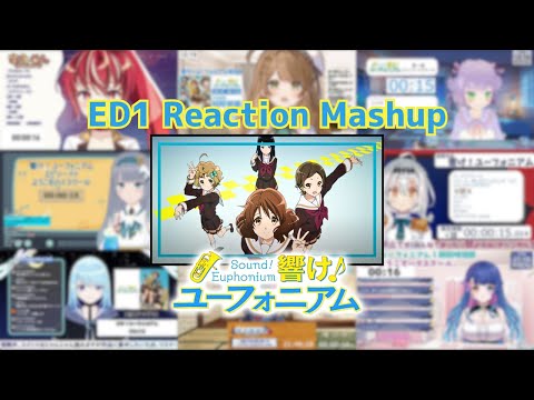 【響け！ユーフォニアム】ED1「トゥッティ！」 Vtuber Reaction Mashup【Sound! Euphonium】