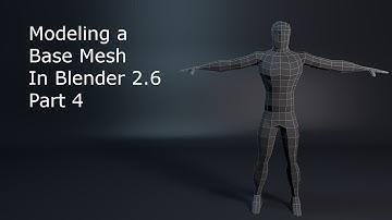 Modeling A Base Mesh In Blender 2.6 Part 4