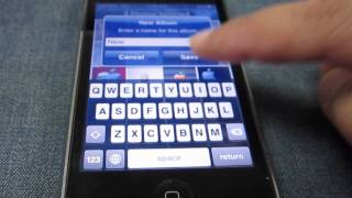 How to make new album in Photos app for Live Lock Screen screenshot 4