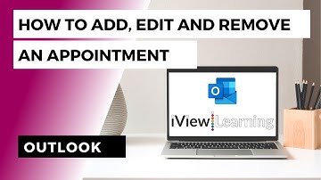 How to add, edit and remove an appointment in Outlook