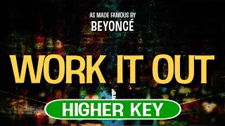 Work It Out (Karaoke Higher Key) - Beyonce