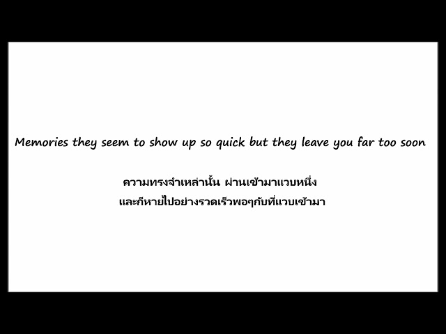 [Thaisub] Kodaline: High Hopes Translated by แปลไปทั่ว class=