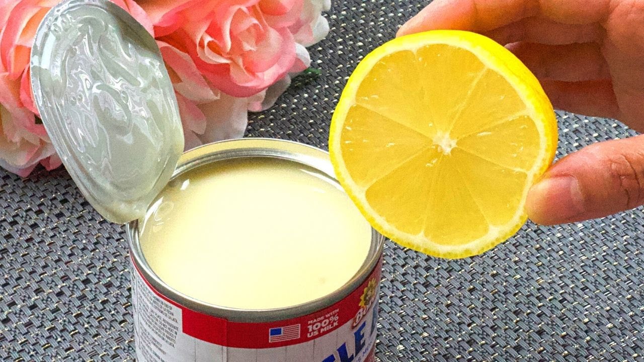 Mix Condensed Milk and Lemon and in 15 Minutes the treat is ready