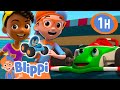 To the race track  blippi and meekah best friend adventures  educationals for kids