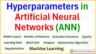 16. Hyperparameters in Artificial Neural Network | ANN | Machine Learning | Deep Learning | ML | DL