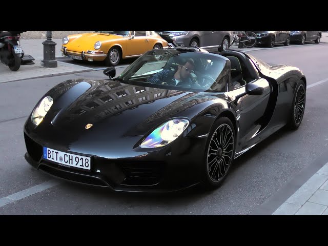 Porsche 918 Spyder | Start Up + Driving | Munich - YouTube