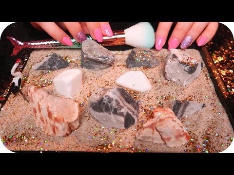ASMR Zen Garden Relaxation ☯️ Sand Raking, Tingly Crinkles, Tapping, and Glitter ✨