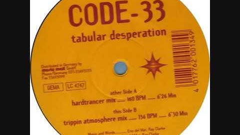 Code 33 - Tabular Desperation