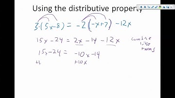 Alg 2: Chapter 1.3: Solving Linear Equations