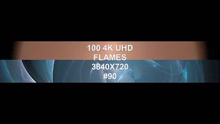 100 4K UHD Flames 3840X720 VOLUME 90 techno music