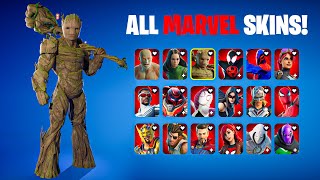 Evolution All Marvel Skins in Fortnite (Season 8 - Season 29)