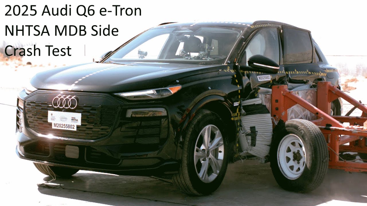 2025-2026 Audi Q6 e-Tron NHTSA MDB Side Crash Test