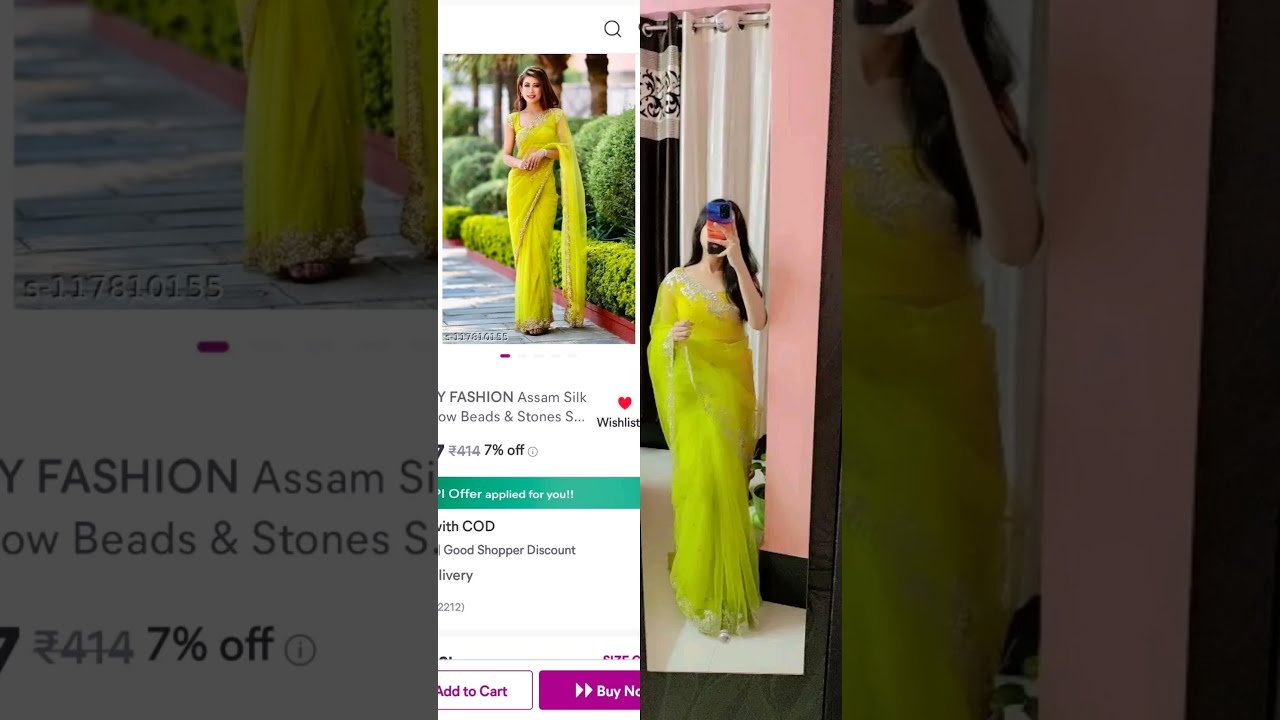 Meesho Saree Vs Reality Ashortaday