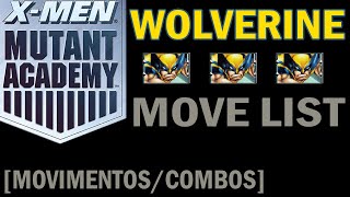 X-Men Mutant Academy (PS1) - Wolverine Move List