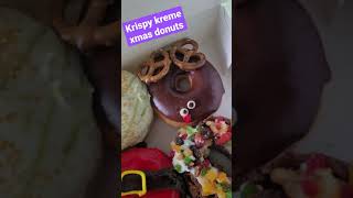 Krispy kreme Xmas donuts #shorts #krispykreme #christmas #christmasdonuts #xmas #shortsvideos