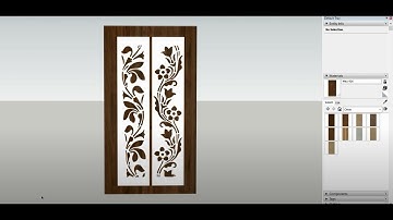 Sketchup - Chia sẻ 1 cách tạo 3D vách hoa văn CNC từ hình ảnh 2D