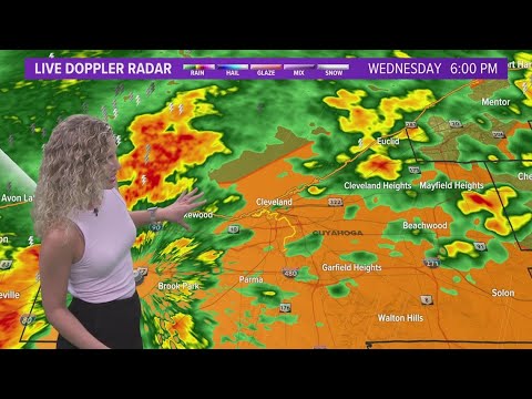 Severe thunderstorm warnings issued for several Northeast Ohio counties