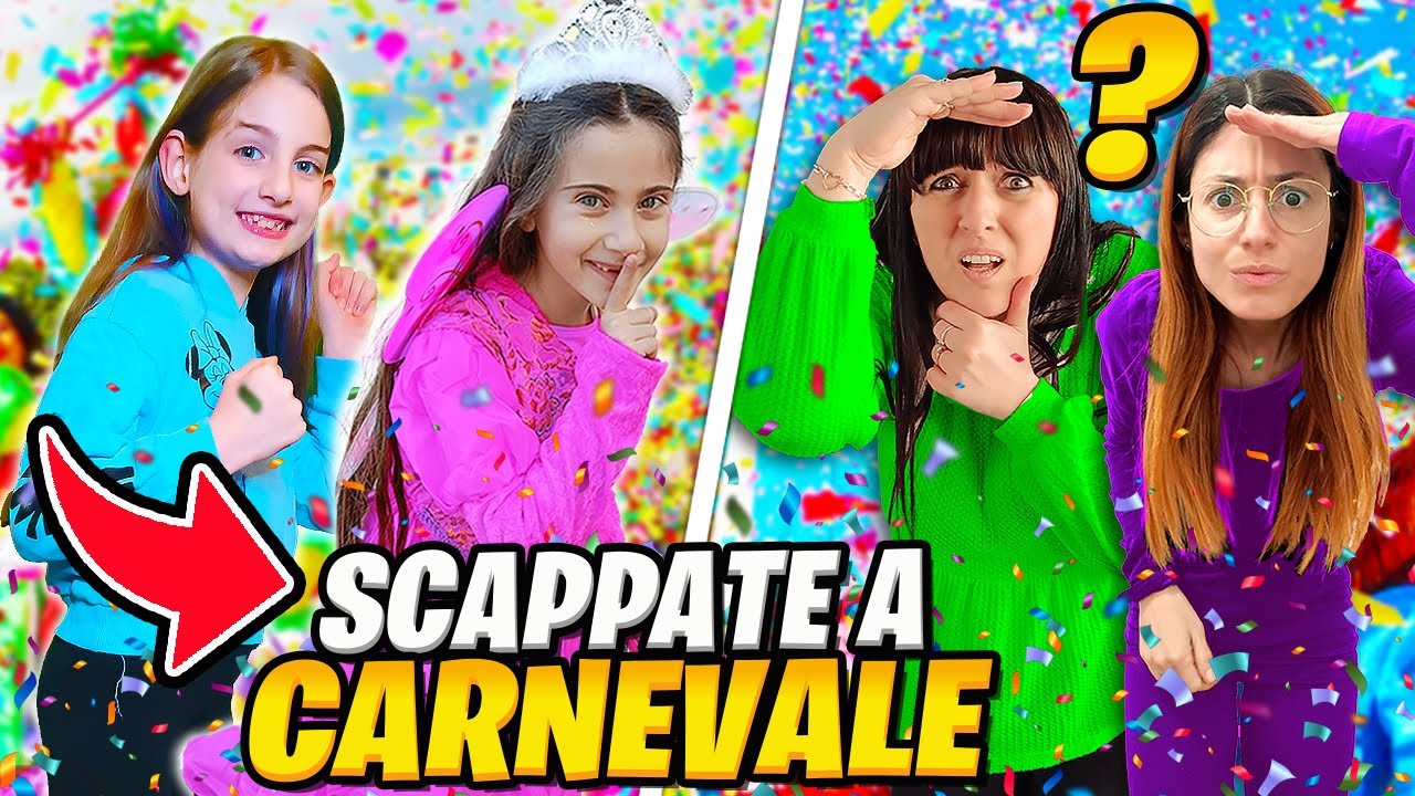 GIADA SCAPPA DALLA NOSTRA NUOVA CASA E VA ALLA NOSTRA FESTA DI CARNEVALE CON LA SUA NUOVA AMICA SOFI