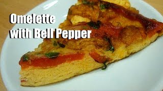 How to Make an Omelette With Bell Pepper. #recipe #omelette
