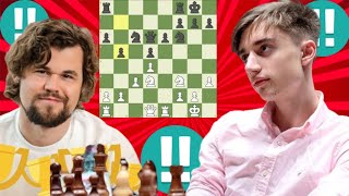 Amusing chess game | Magnus Carlsen vs Daniil Dubov 9