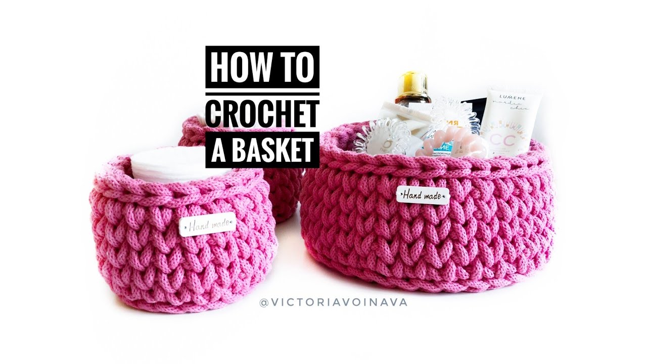 How To Crochet A Round Basket