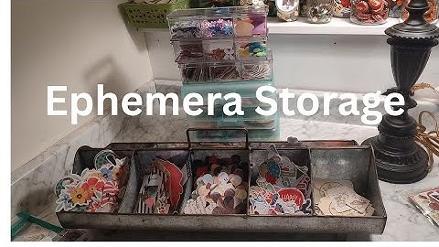Craft Room Organization - Ephemera Sorting & Storage #organization #ephemera #papercraft