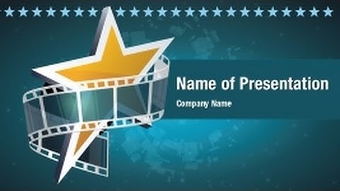 Film Industry PowerPoint Video Template Backgrounds - DigitalOfficePro #01357V