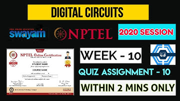 Digital Circuits - NPTEL || WEEK 10 ASSIGNMENT SOLUTION ||