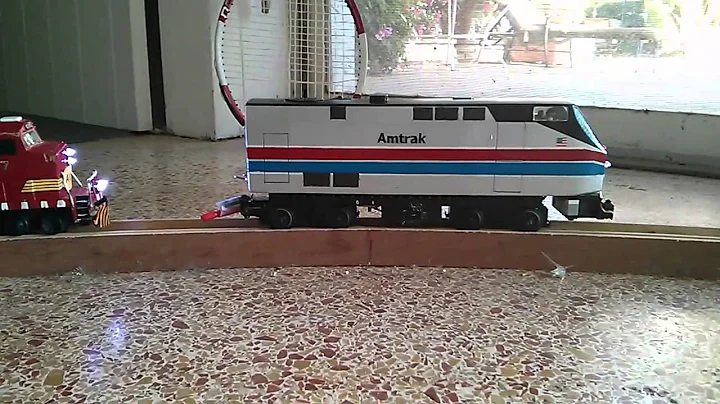 LEGO Amtrak with 777 Unstoppable