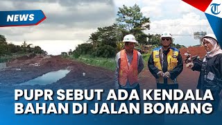 The Bogor Regency Public Works and Public Housing Agency (PUPR) inspected the Bomang Road constru...