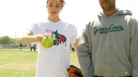 Softball Pitching: Curveball Grip