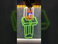 I Made a Glowing Minecraft VILLAGER Neon Sign! 👨🌾✨ (ASMR)#minecraft