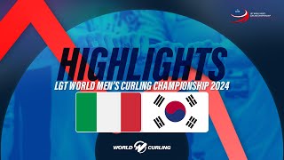 Italy v Korea - LGT World Men's Curling Championship 2024 - Highlights
