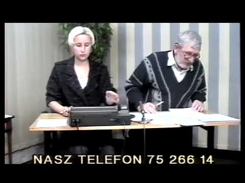 Powóź w Jeleniej Górze w 1997 r. cz 2 (4)  Telewizja kablowa studio RELAX Jelenia Góra.