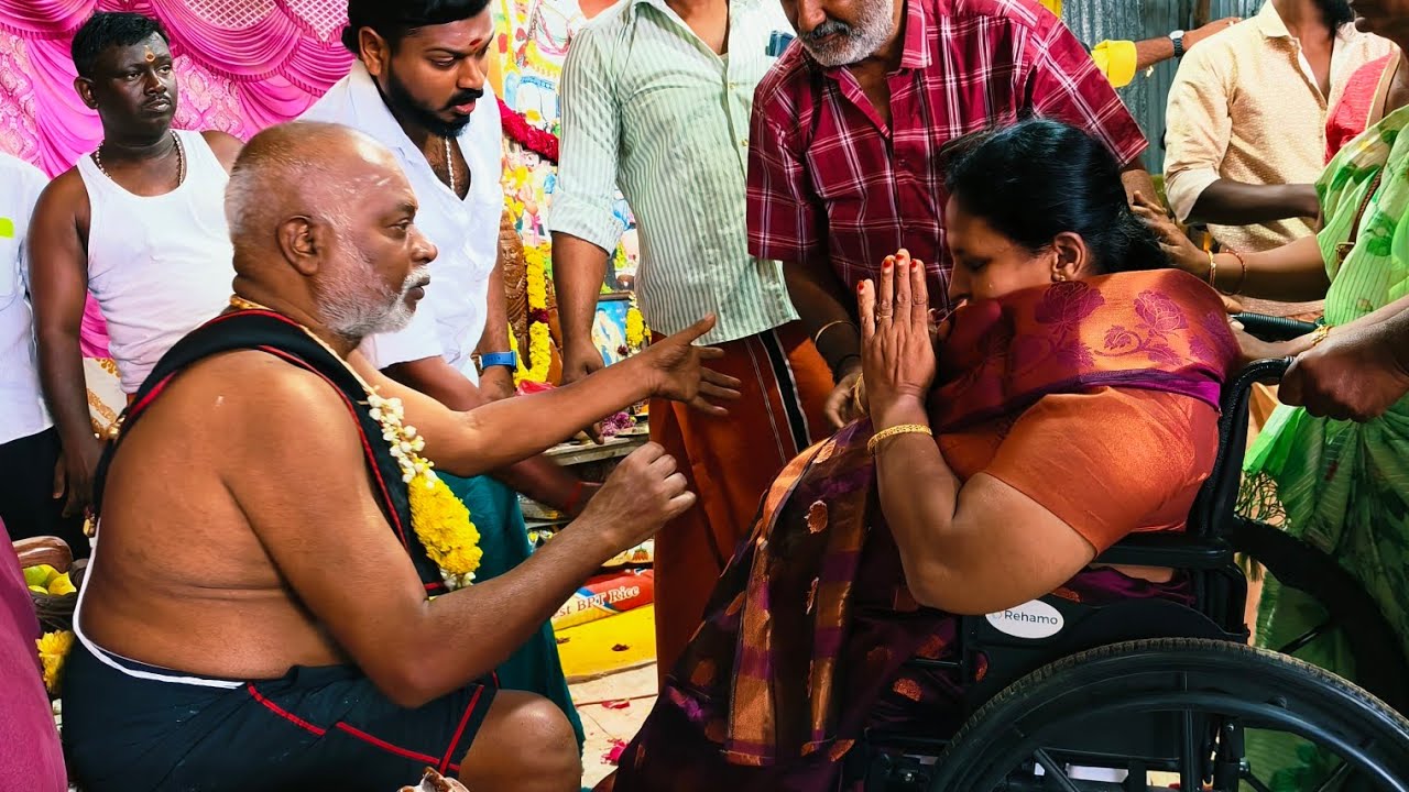 பக்தர் கேட்ட கேள்வியால் அதிர்ச்சி அடைந்த புளியரை கருப்பசாமி அருள் வாக்கு சித்தர் ஐயப்ப சாமி