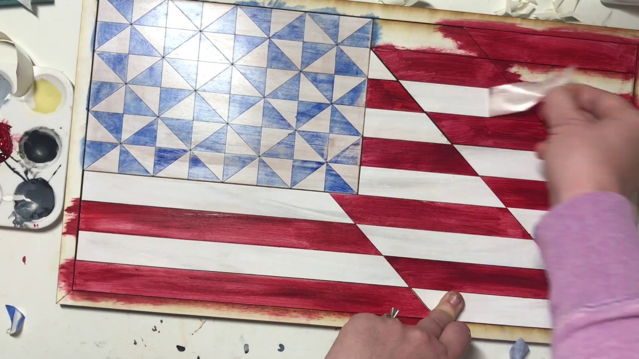 Stars and Stripes How to paint YouTube