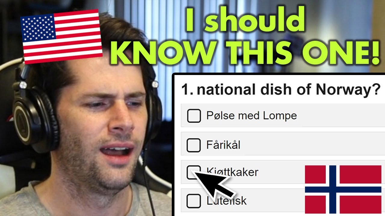 American Tests His Norwegian Knowledge - What do you know about Norway?