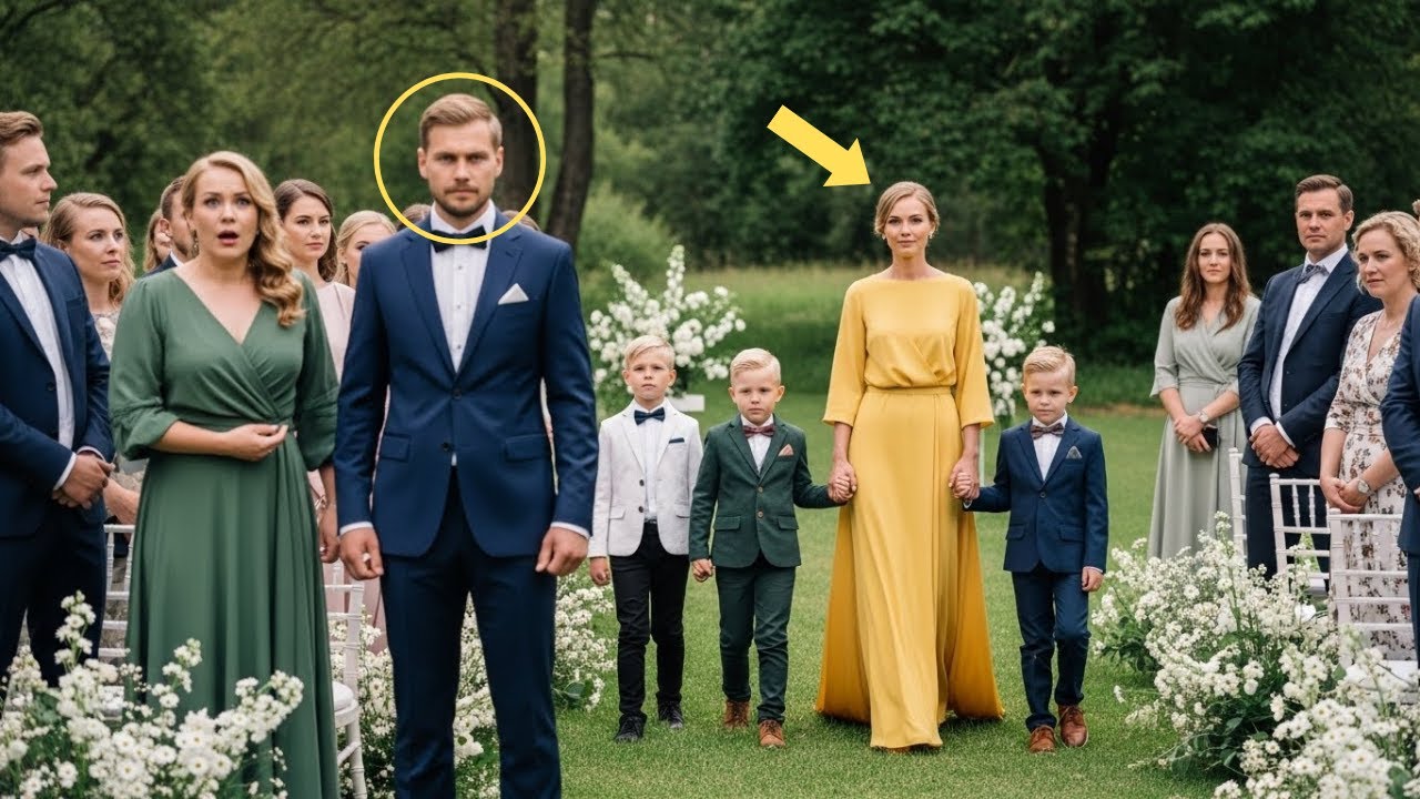 Perhe kutsui hänen ex-vaimonsa häihin nöyryyttääkseen hänet — mutta hän saapui kolmosten kanssa....