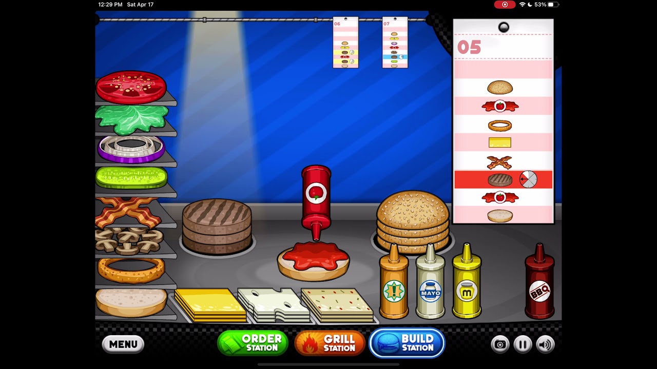 Play Papa's Burgeria Unblocked Game Online