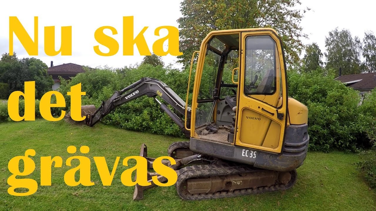 Grävning med Volvo EC 35
