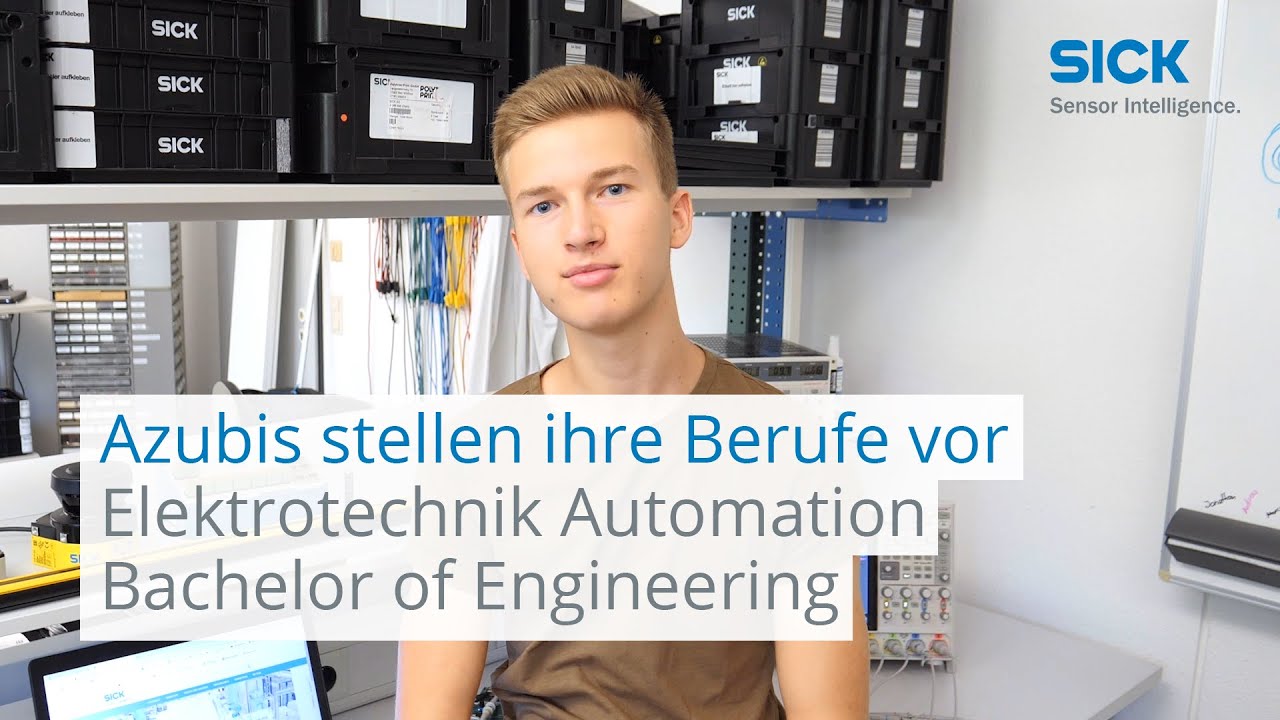 SICK-Azubis stellen ihre Berufe vor: Bachelor of Engineering* - Elektrotechnik Automation | SICK AG