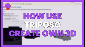 HOW TO USE TRIPOSG and CREATE your OWN 3D MODELS with AI