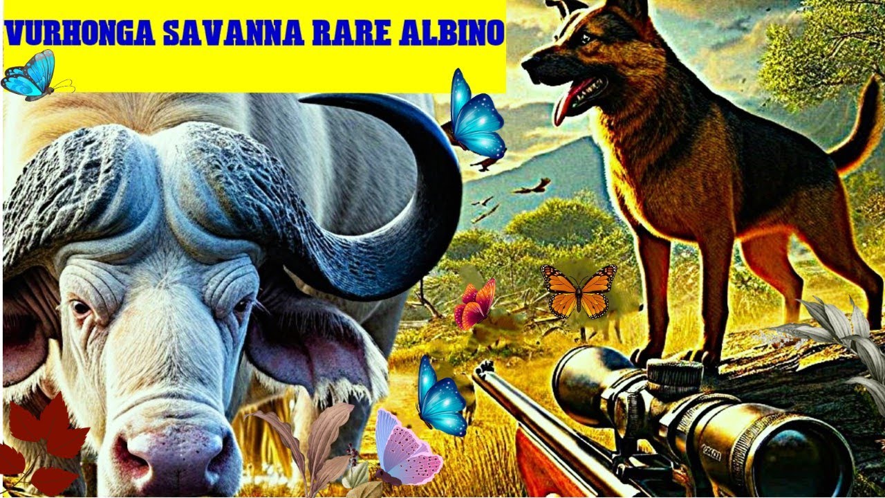 RARE Albino Cape Buffalo, THE HUNTER call THE WILD COTW ADVENTURES 