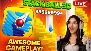 🔥 STACK BALL 3D LIVE 😍  | Ultimate Smash Fun! #shorts #live #gamplya