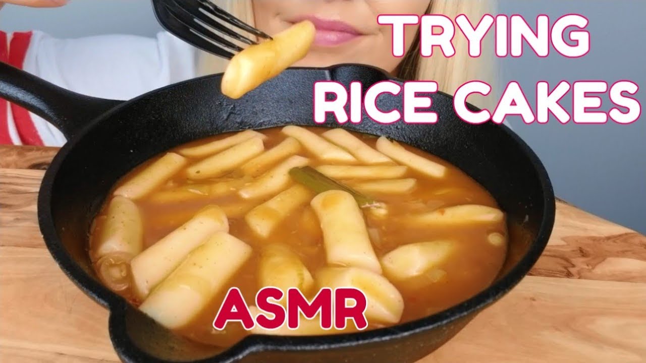 ASMR KOREAN RICE CAKES Chewy Eating Sounds *No Talking YouTube